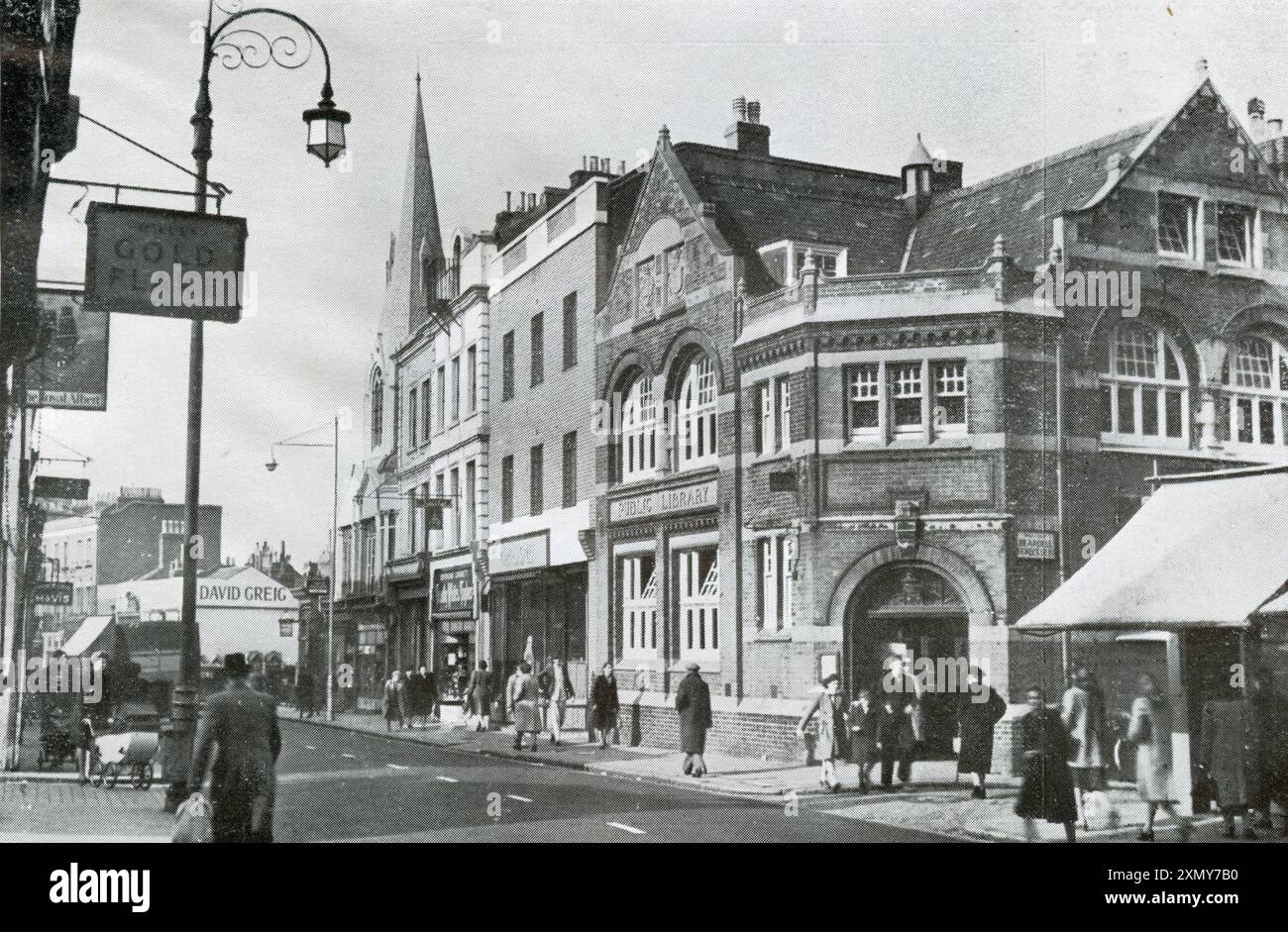 Westow Hill, Upper Norwood, looking West, Croydon, Surrey Stock Photo