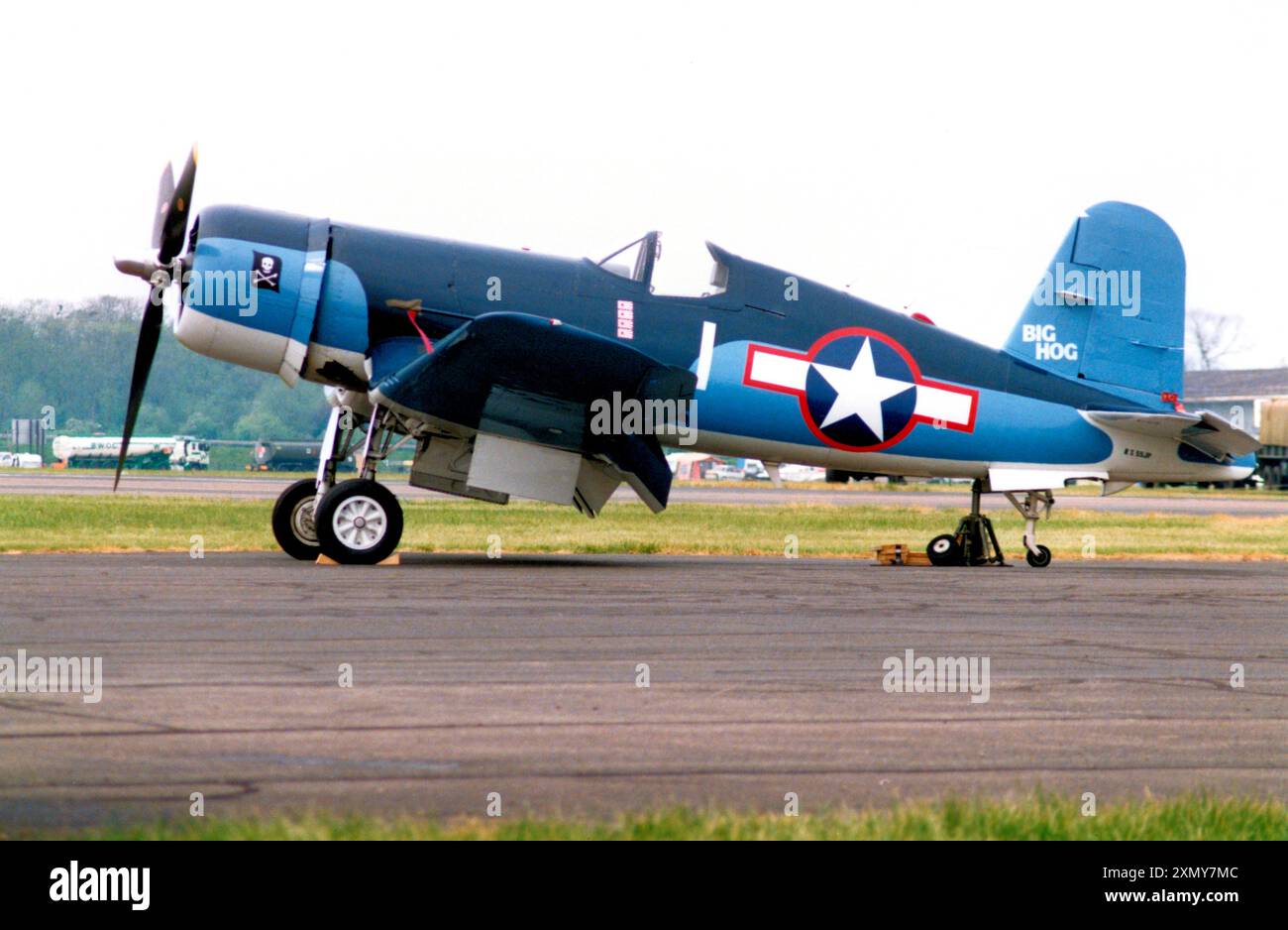 Vought FG-1D Corsair N55JP 'Big Hog' Stock Photo
