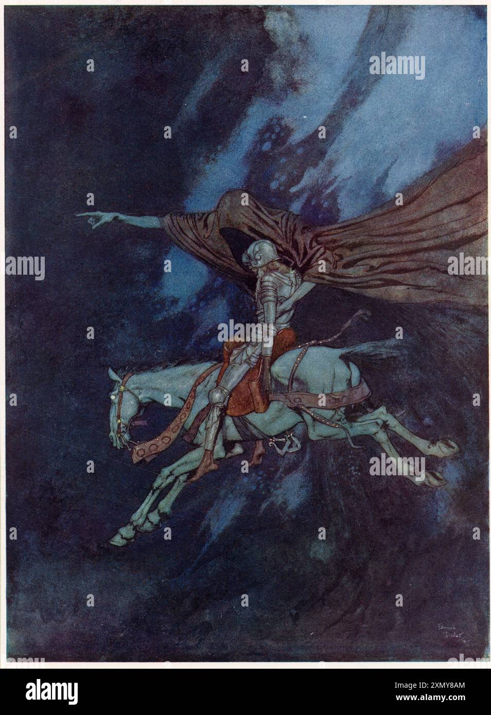 Eldorado by Edgar Allan Poe, Dulac illustration Stock Photo - Alamy