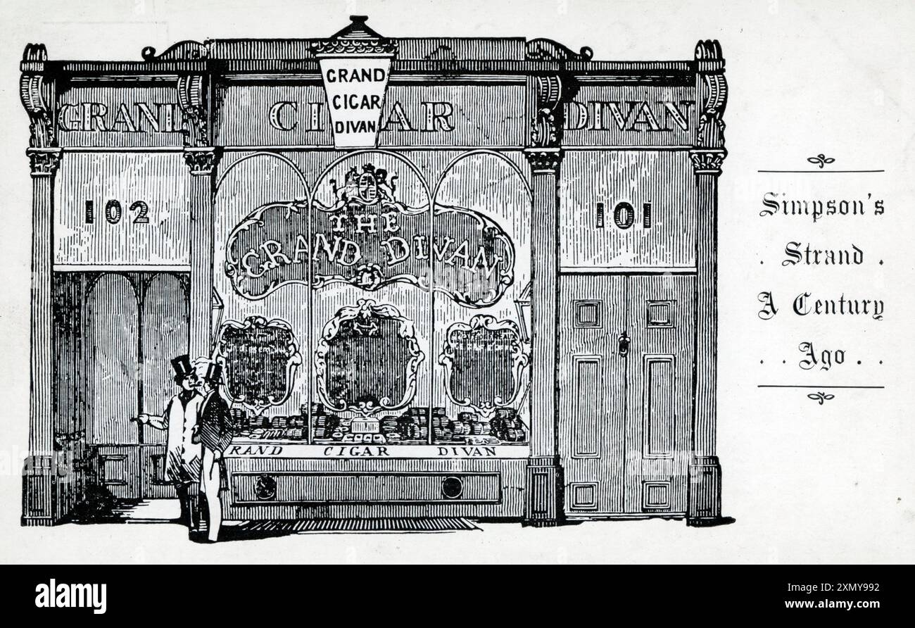 Simpson's-in-the-Strand - famous London restaurant Stock Photo