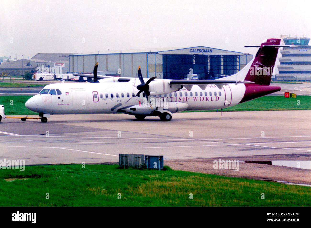 ATR 72-212 G-OILA Stock Photo