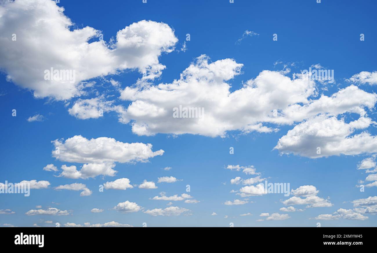 Blue sky background with clouds Stock Photo - Alamy