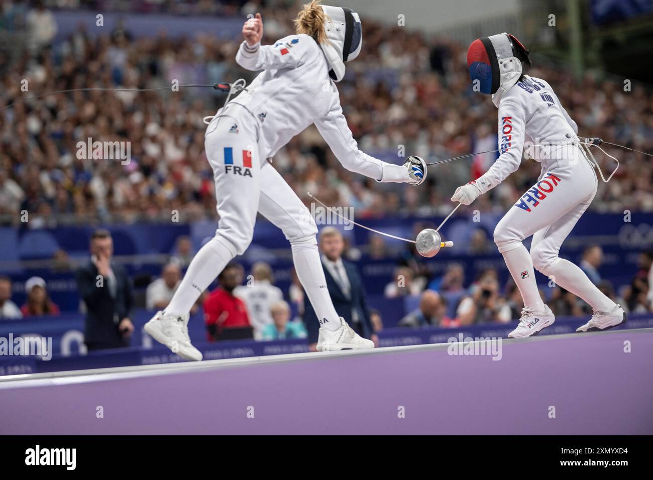Paris France 30th July 2024 France s Auriane Mallo Breton Competes paris-france-30th-july-2024-france-s-auriane-mallo-breton-competes