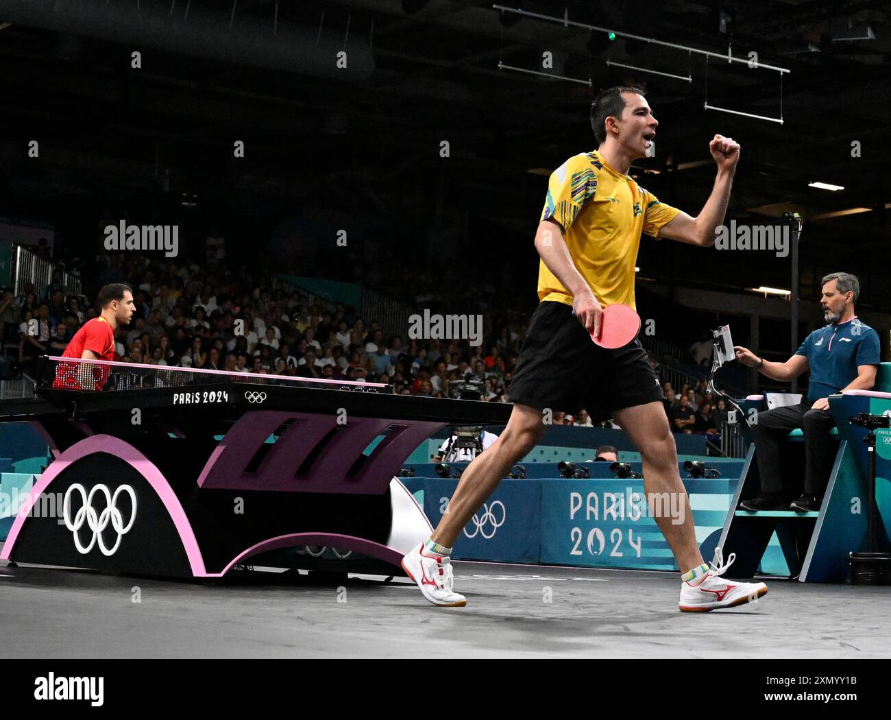 Calderano PARIS - FRANCE, July 30, 2024 - OLYMPICS 2024 Brazilian table tennis ...