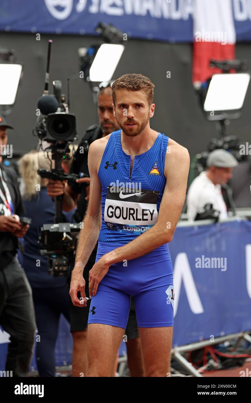 Neil GOURLEY after the Emsley Carr Mile at the London Diamond League 2024 Stock Photo Alamy