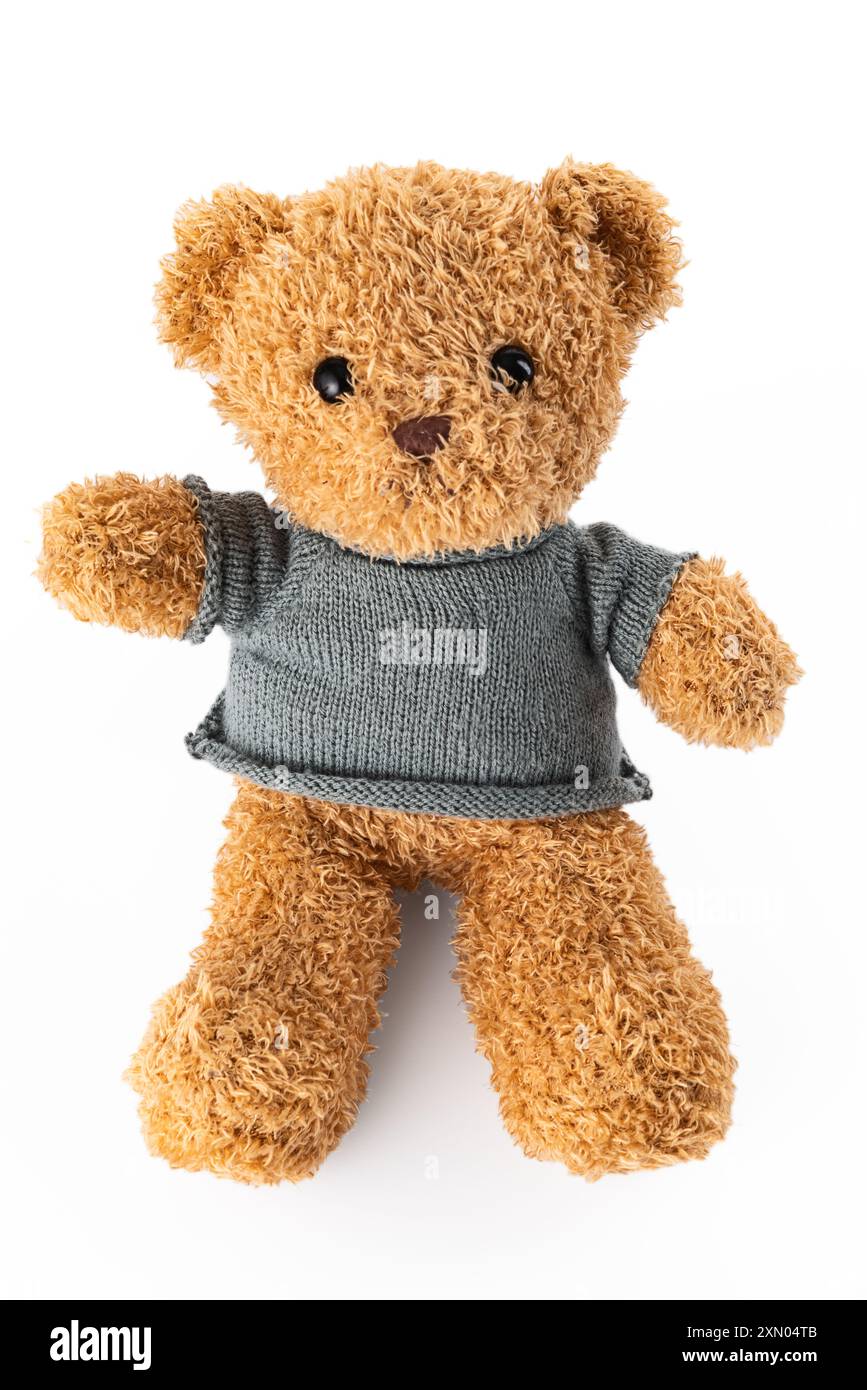 Teddy bear toy, isolated on white background Stock Photo - Alamy