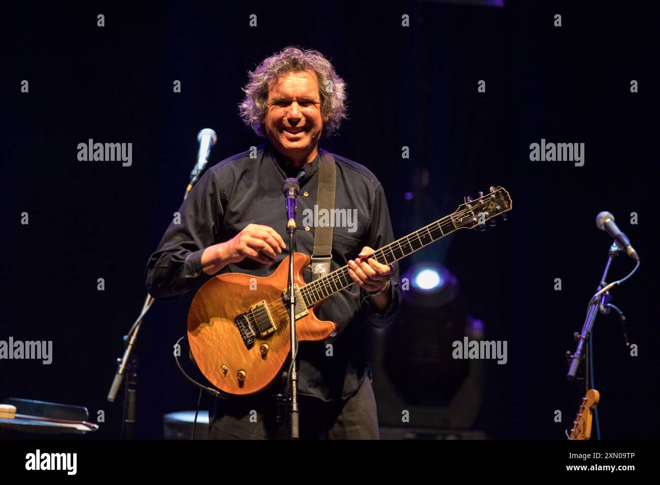 John Etheridge playing on Saturday 27th at The Forum at the Bath Festival Stock Photo