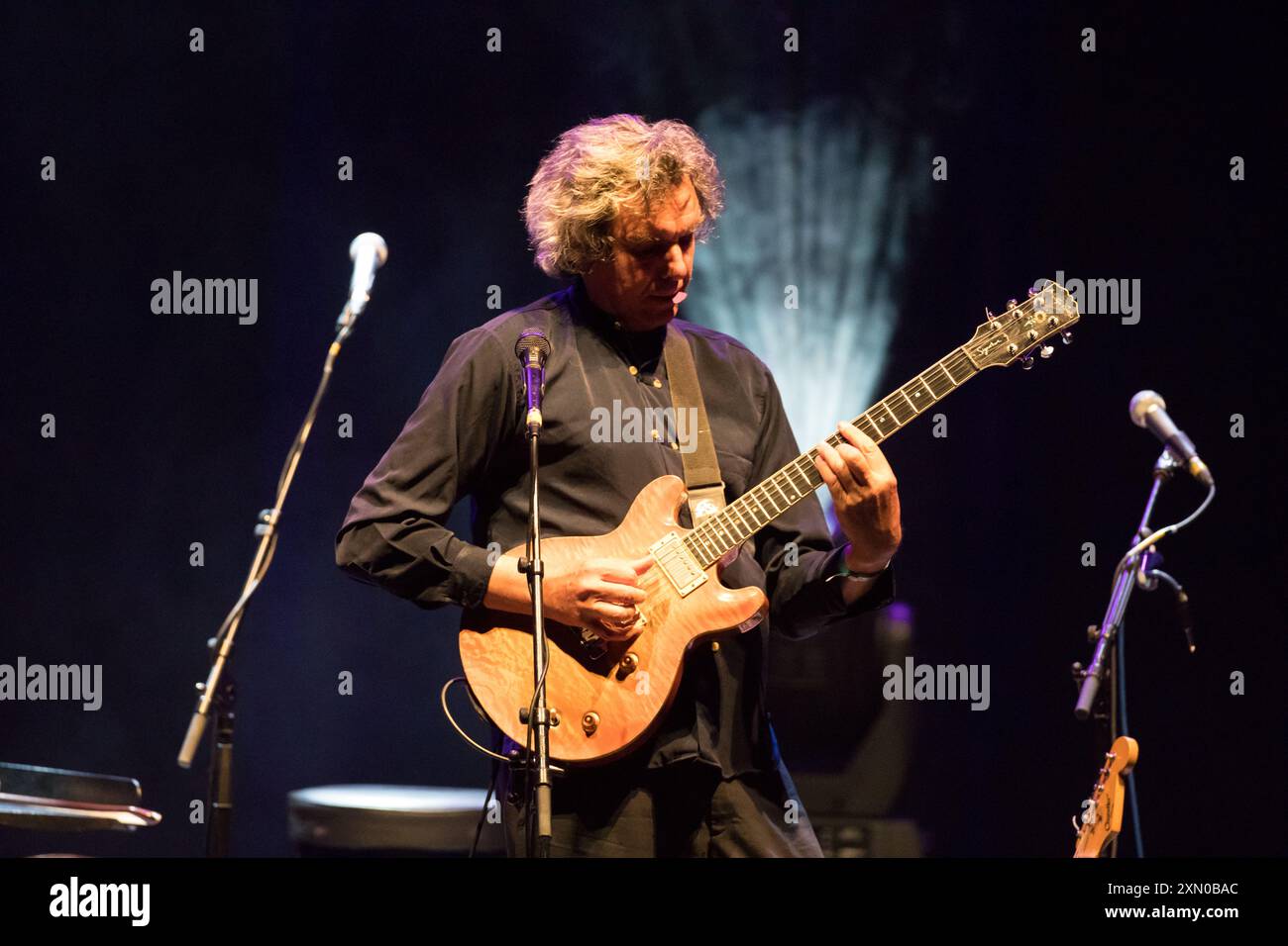 John Etheridge playing on Saturday 27th at The Forum at the Bath Festival Stock Photo