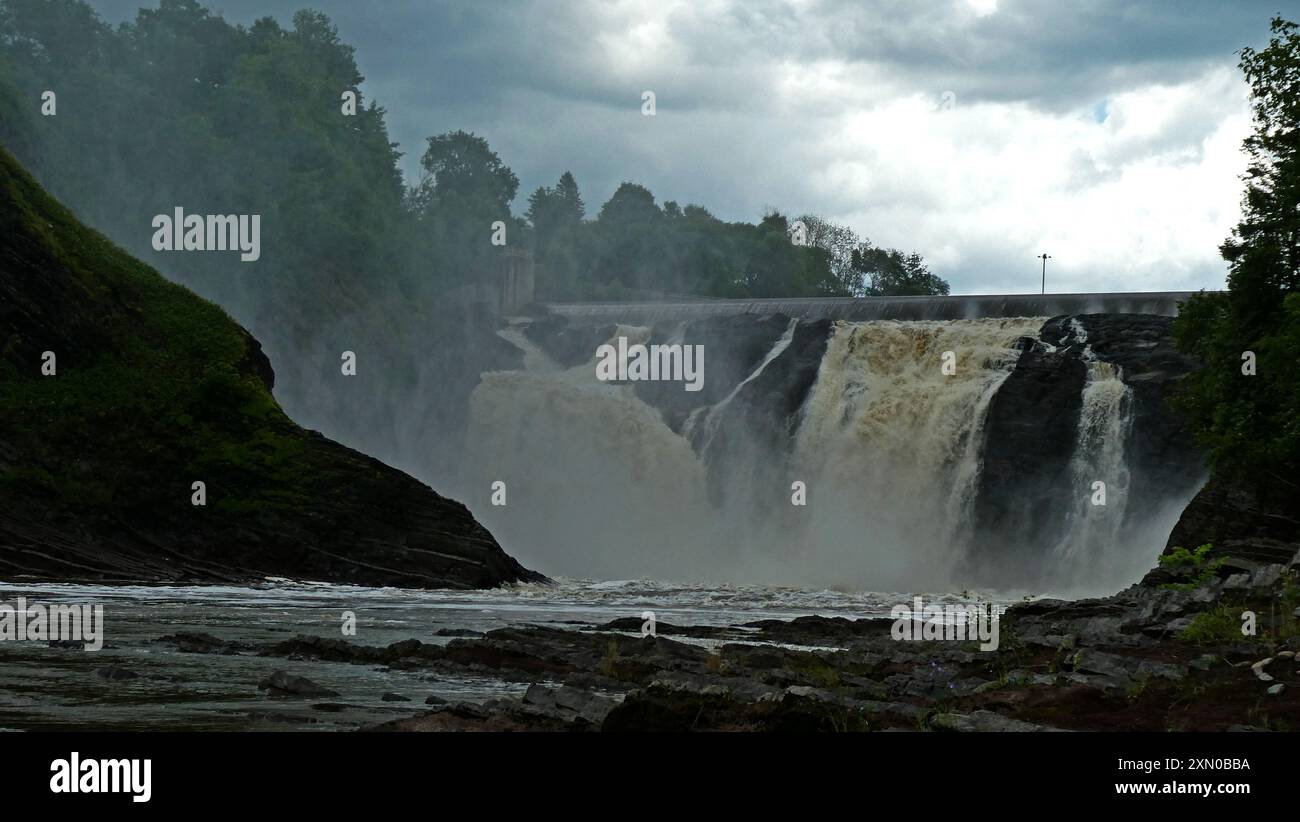 Parc des chutes-de-la-Chaudiere, Levis, Quebec province, Canada, North-America Stock Photo