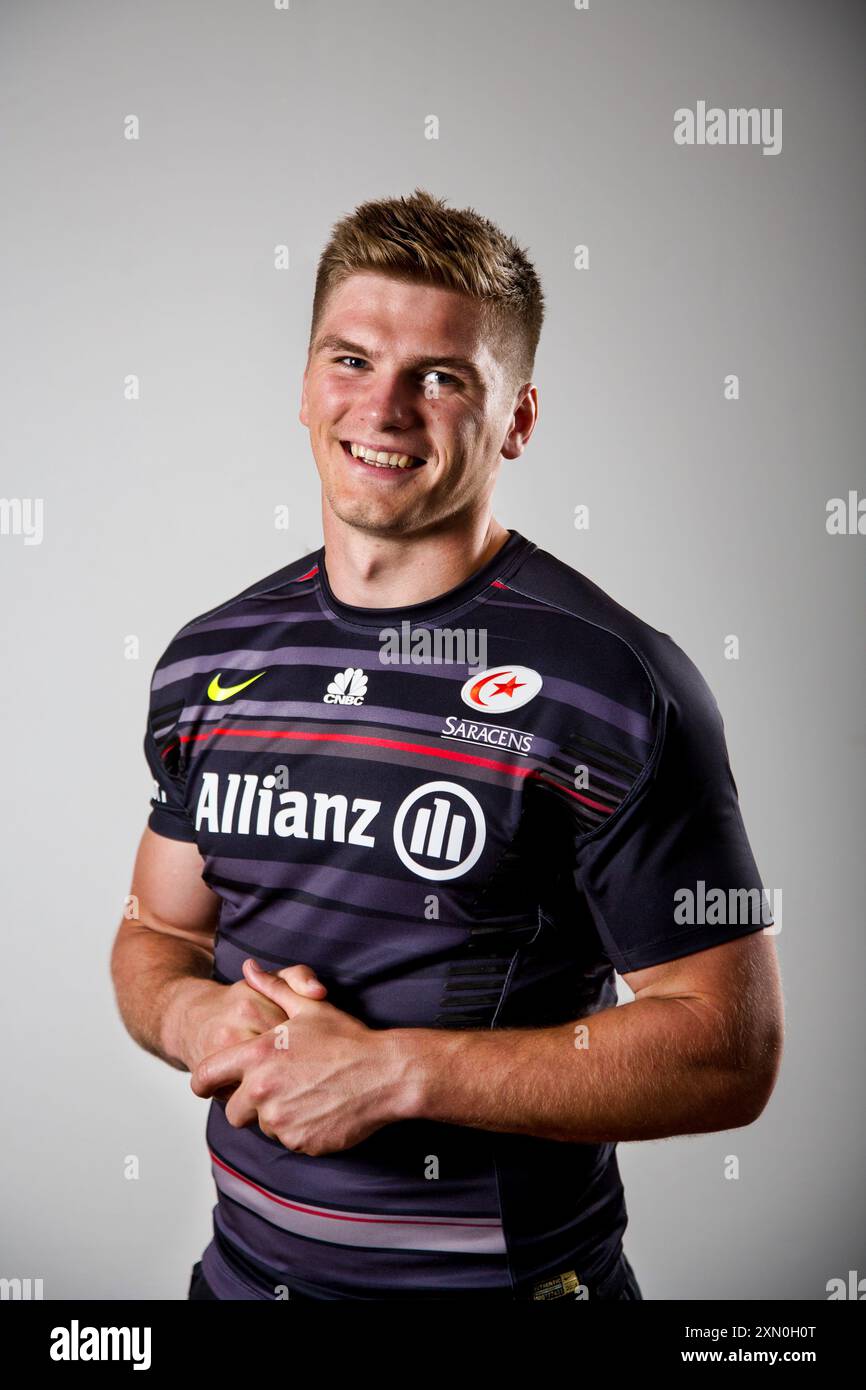 Owen Farrell Portrait Session Stock Photo Alamy