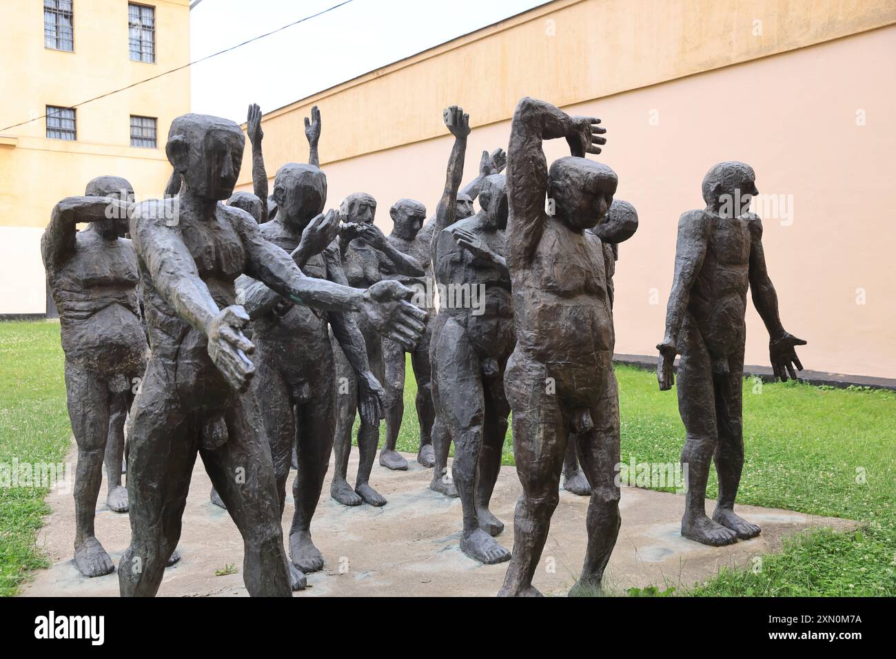 Sighet Memorial, & Story of Communism of Romania, in a former prison where Romania's elites were tortured & exterminated, 'The Convoy of Martyrs'. Stock Photo