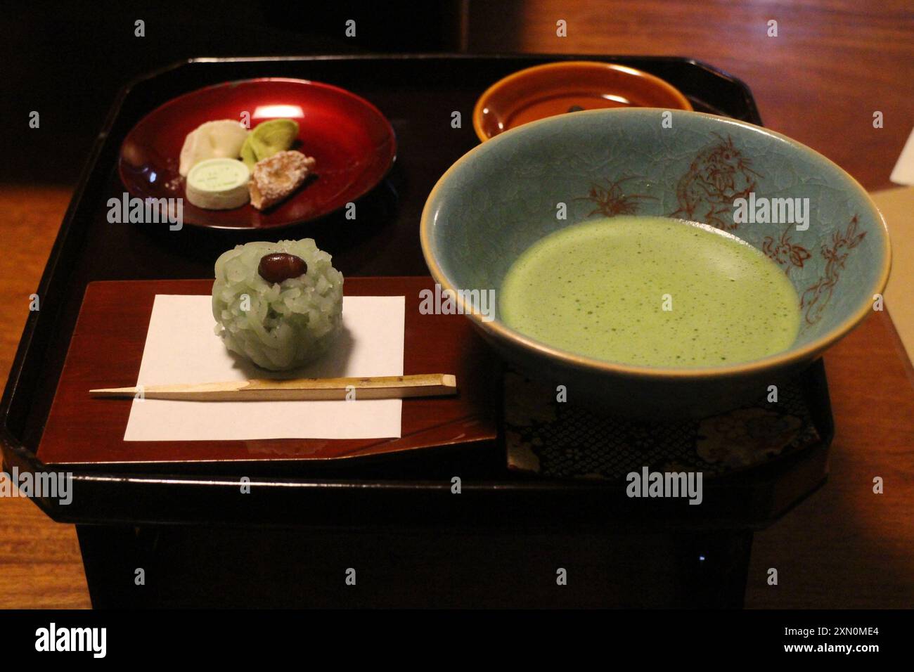 Matcha And Japanese Sweets In Kyoto Japan Stock Photo Alamy