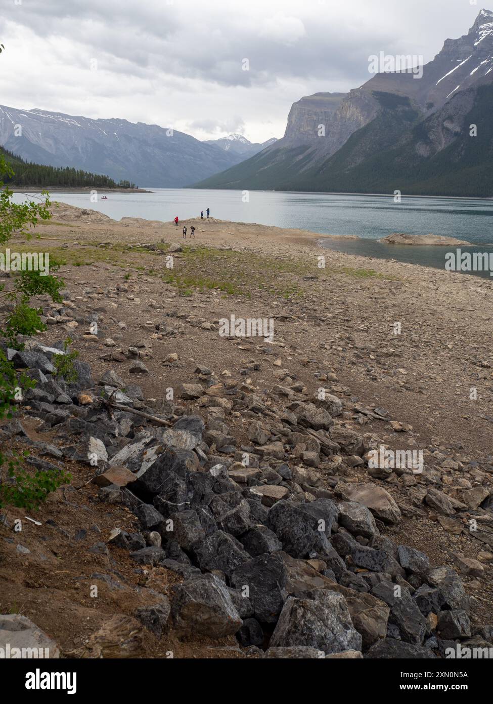 Rocky beach on lake in hi-res stock photography and images - Alamy