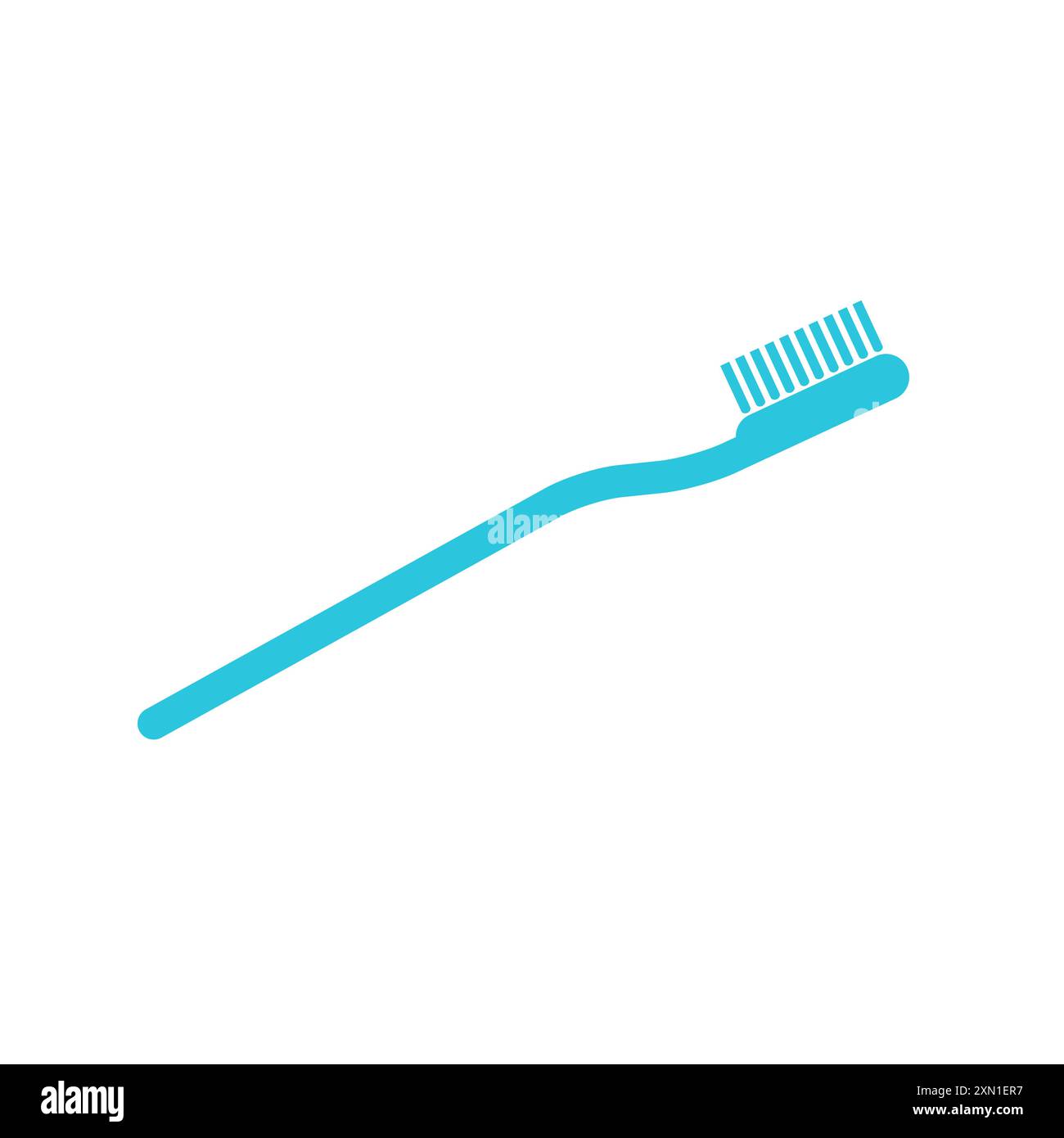 Toothbrush icon. Isolated on white background. From blue icon set Stock ...