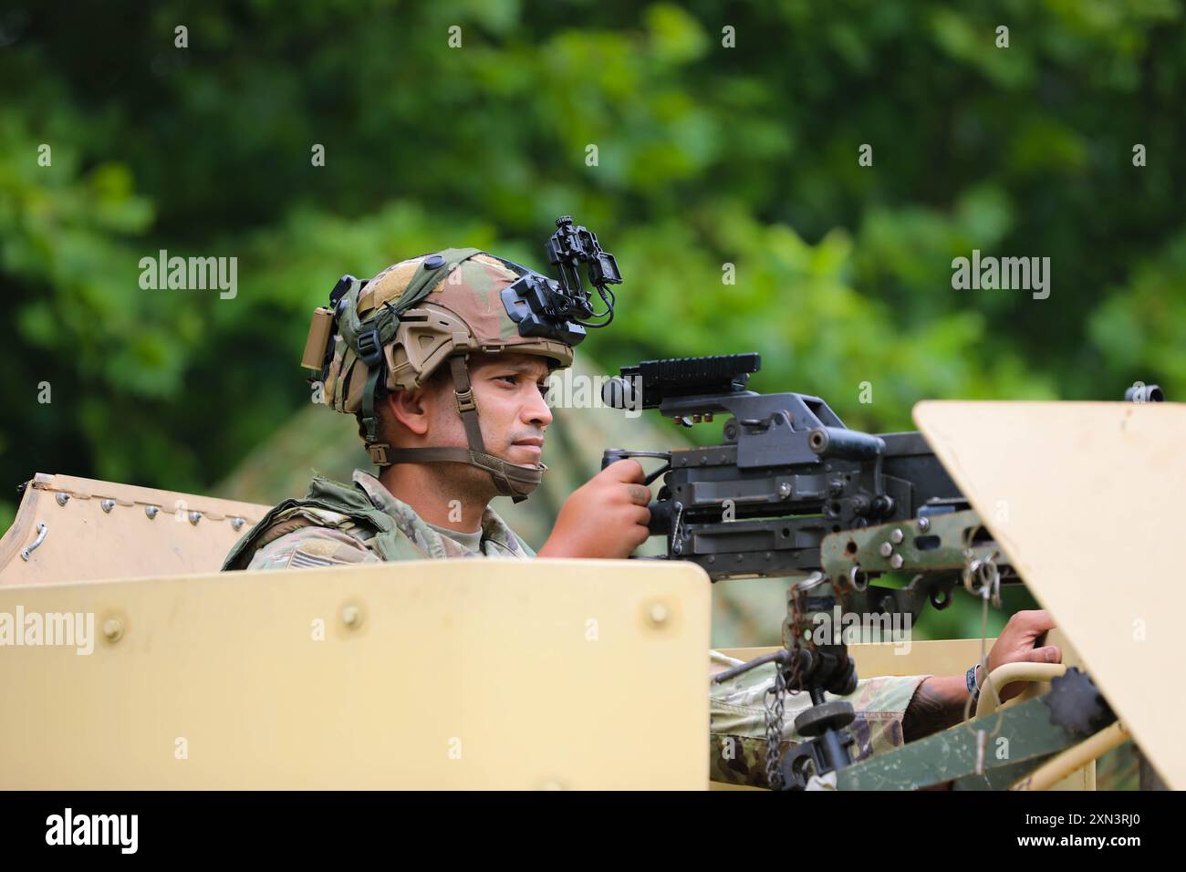 U.S. Army Staff Sgt. Carlos Alvarez, assigned to 1st Security