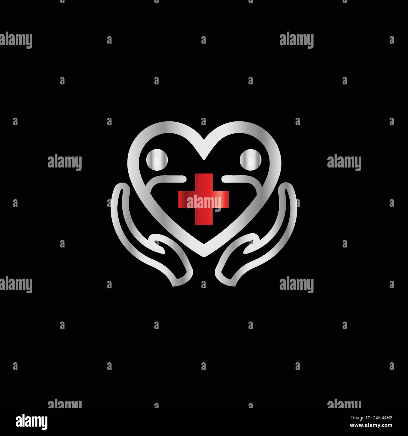 Hands medical logo hi-res stock photography and images - Alamy