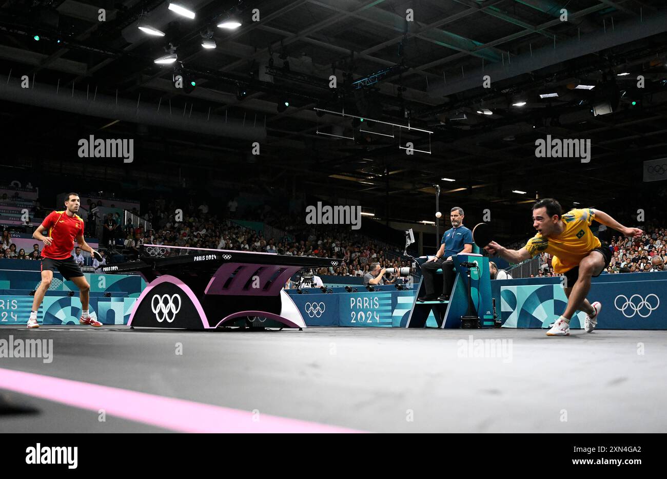 Calderano PARIS - FRANCE, July 30, 2024 - OLYMPICS 2024 Brazilian table tennis ...