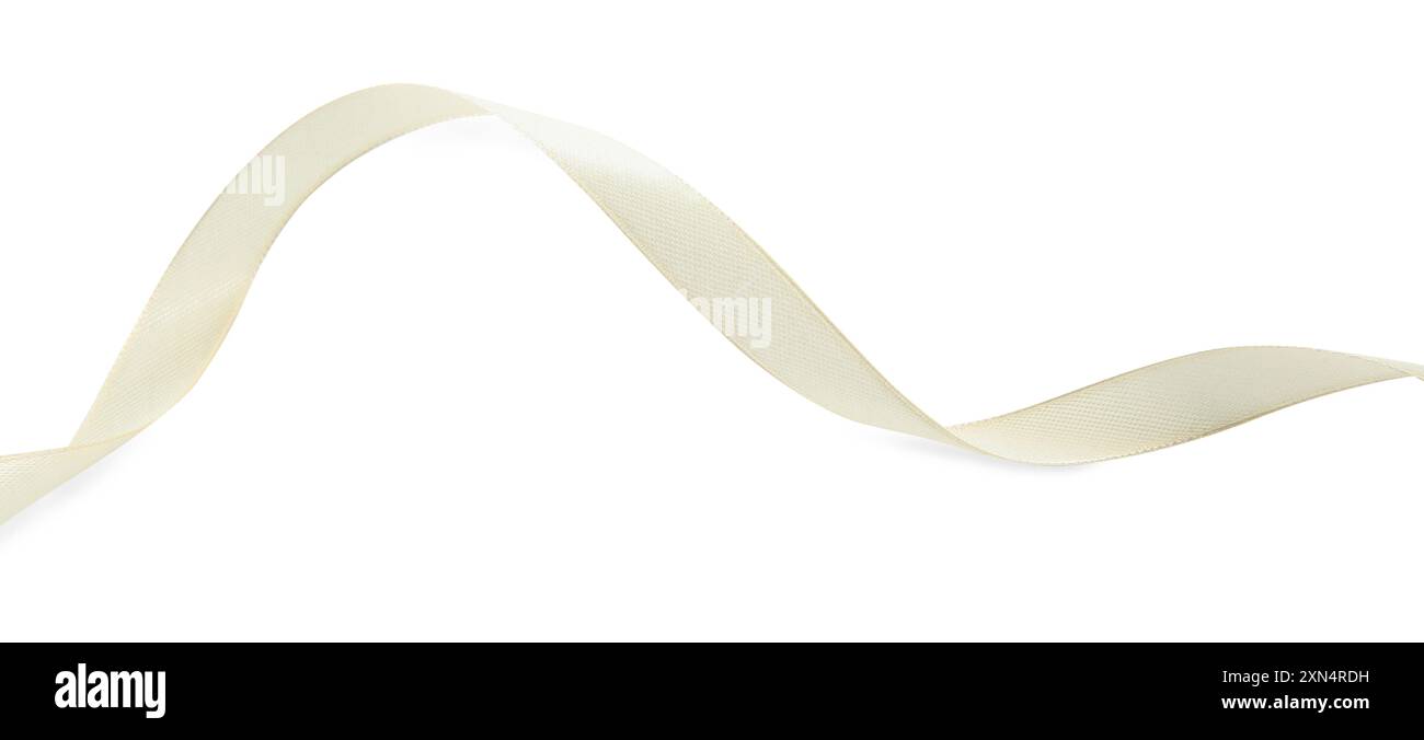 Beige silk ribbon fabric Cut Out Stock Images & Pictures - Alamy
