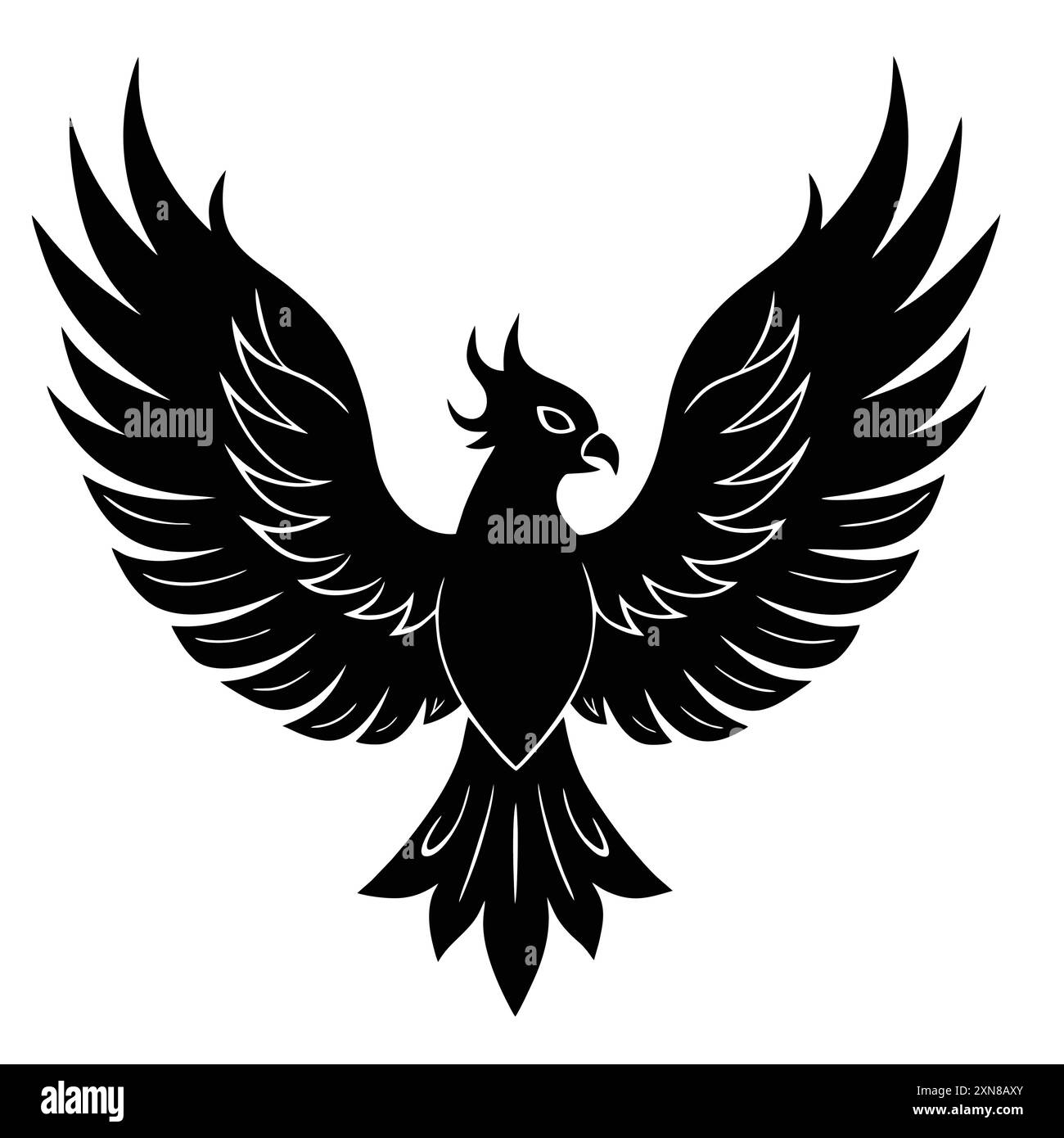 Sticker eagle wings logo Cut Out Stock Images & Pictures - Alamy