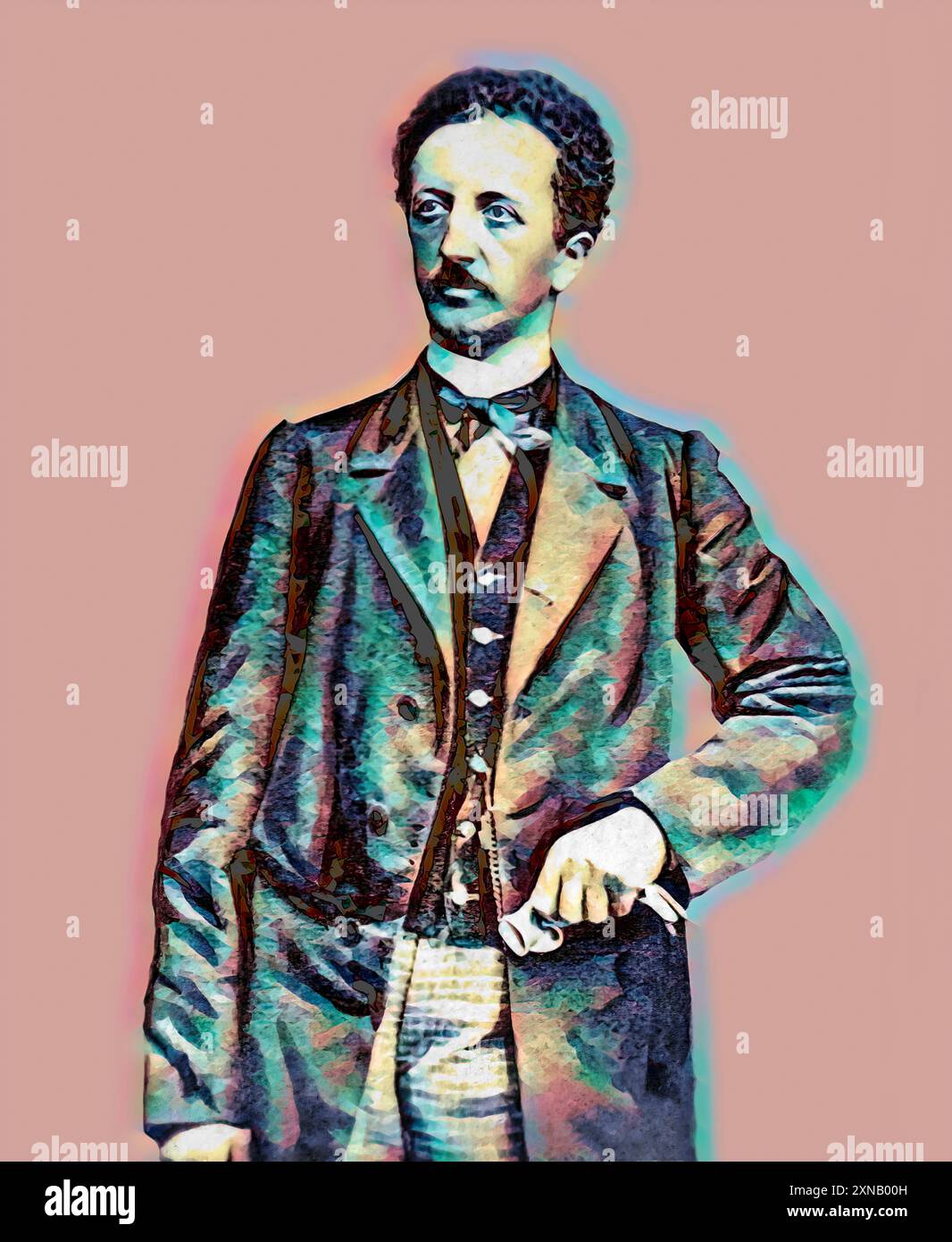 Ferdinand Lassalle, 1825 – 1864, Prussian-German jurist, philosopher, socialist and politician, digitally edited Stock Photo