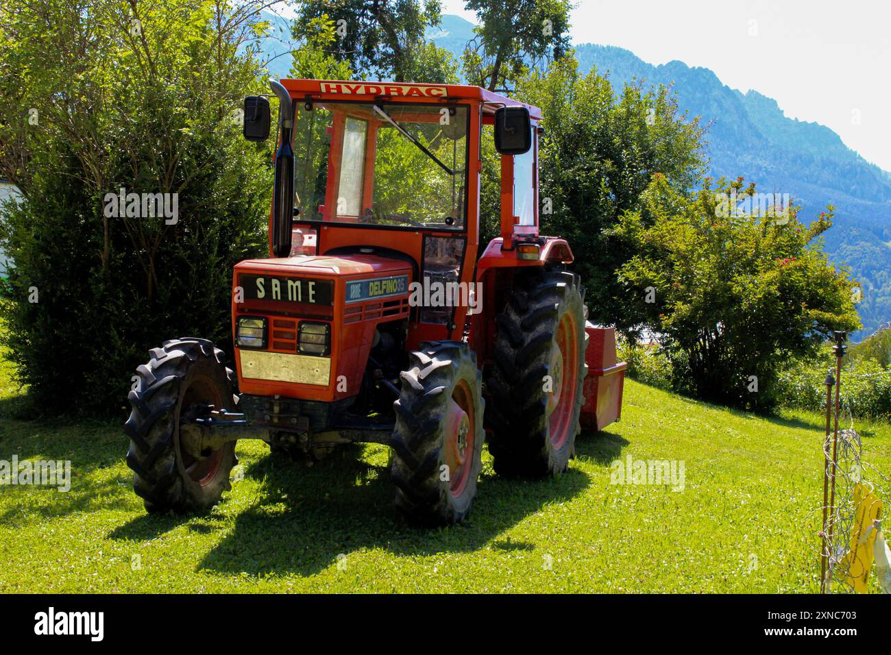 An old Same Tractor Stock Photo - Alamy