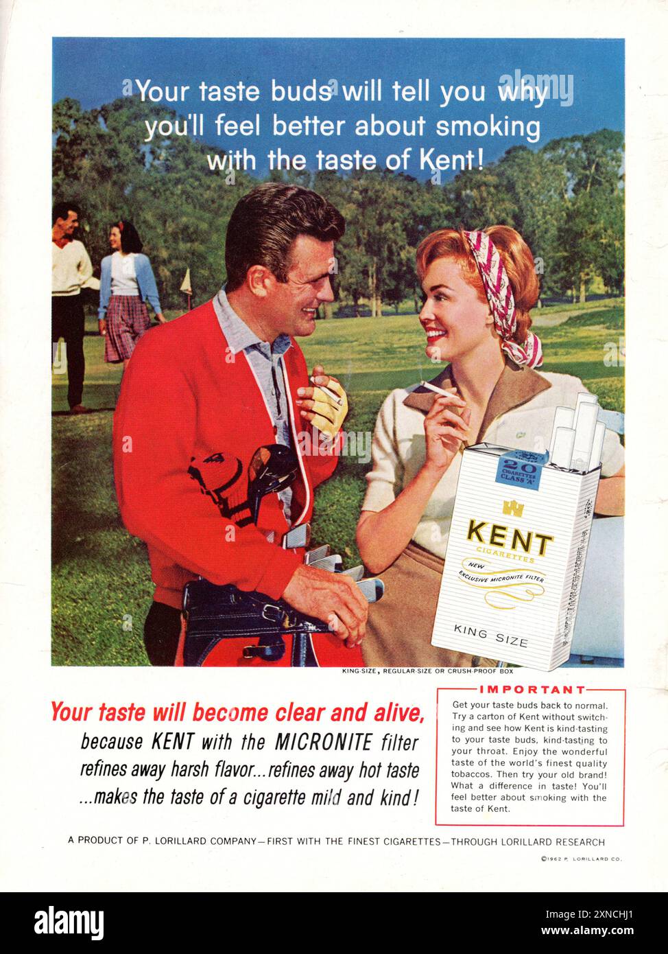 Kent cigarette advert hi-res stock photography and images - Alamy