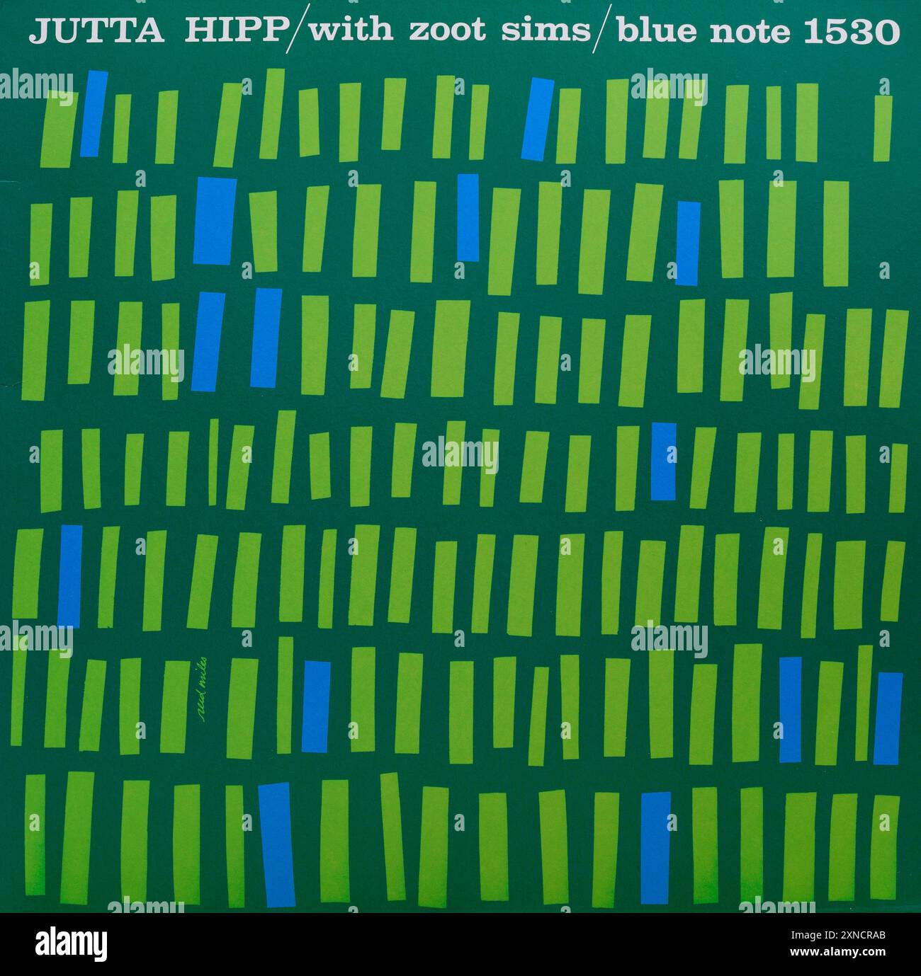 Vintage vinyl record cover. Jutta Hipp with Zoot Sims, Blue