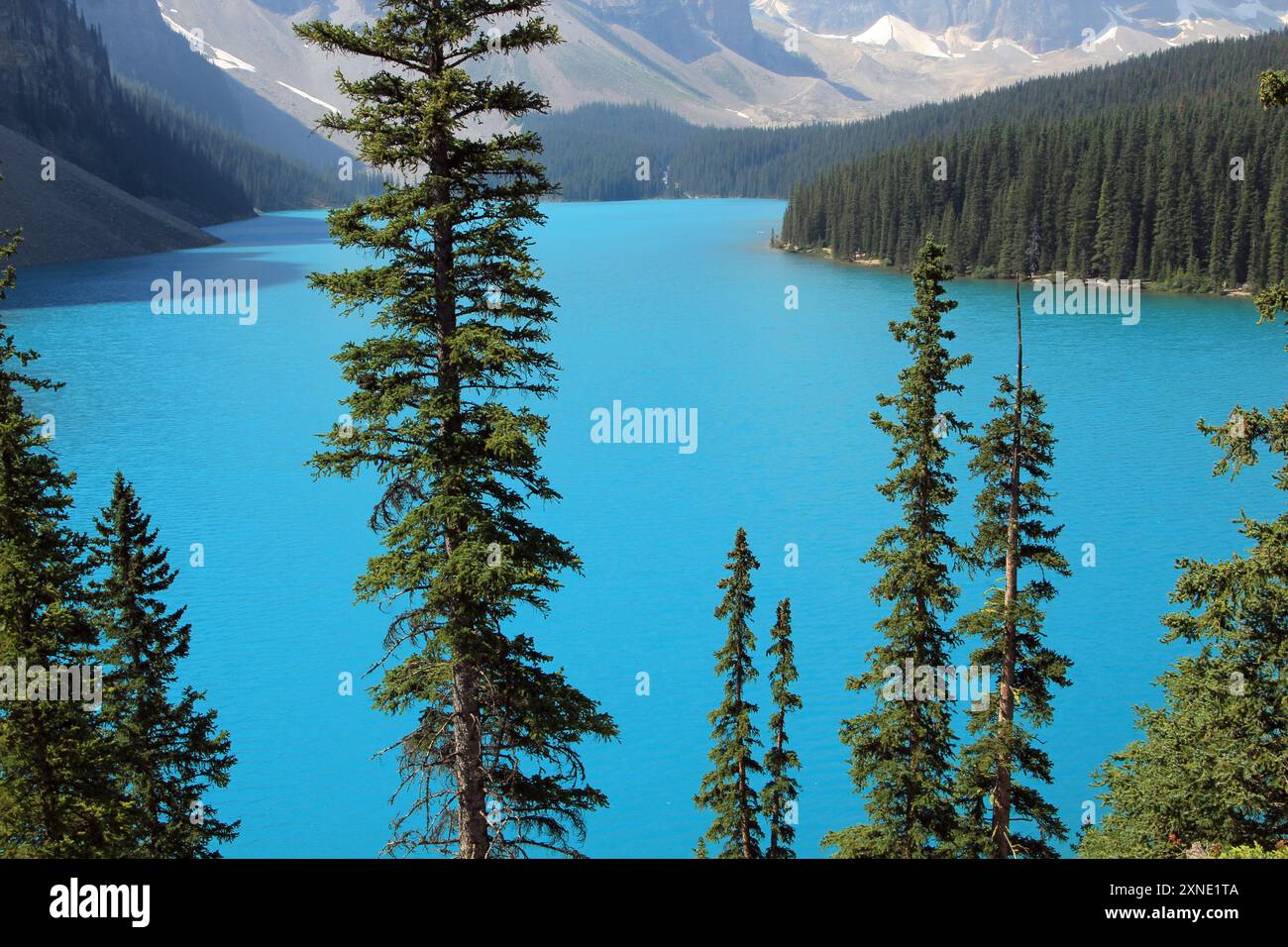 Lake Moraine Banff National Park Canada Stock Photo