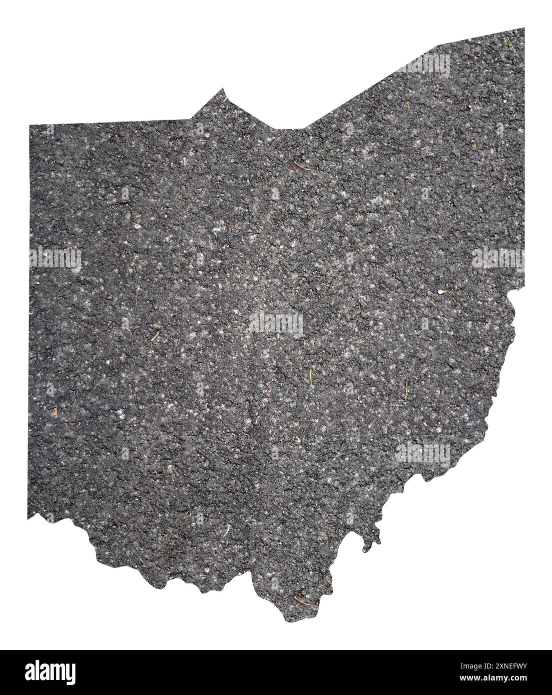 Symbol Map of the State Ohio United - Symbol Map Of The State Ohio United States Of America Showing The Outline Of The State As An Asphalt Surface 2XNEFWY