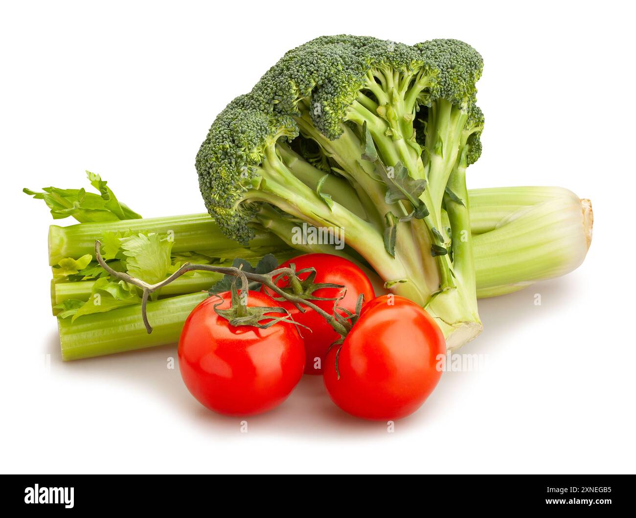 vegetable mix path isolated on white Stock Photo