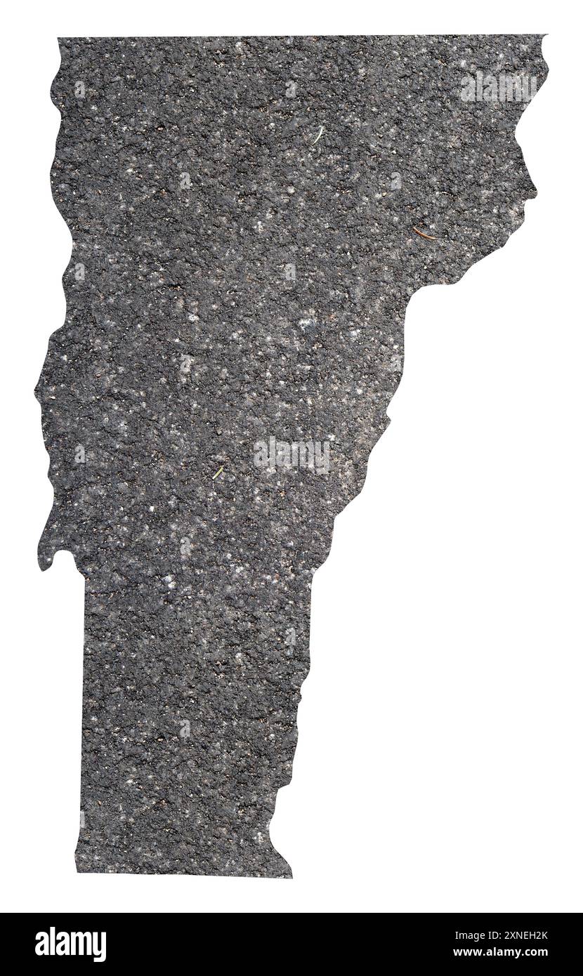 Symbol Map of the State Vermont - Symbol Map Of The State Vermont United States Of America Showing The Outline Of The State As An Asphalt Surface 2XNEH2K
