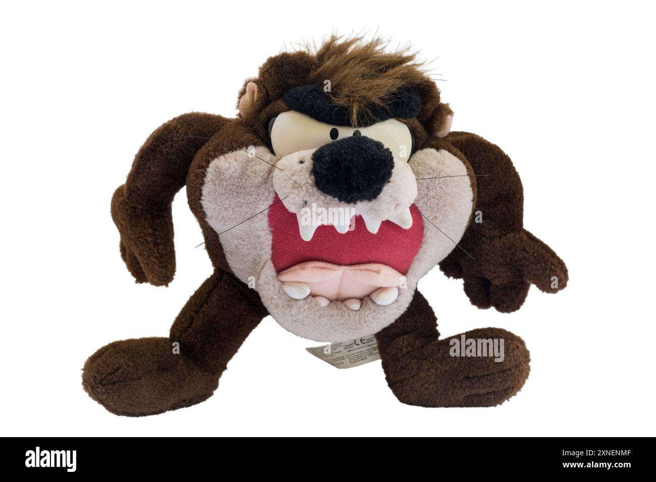 Tasmanian Devil soft toy isolated on white background Stock Photo - Alamy