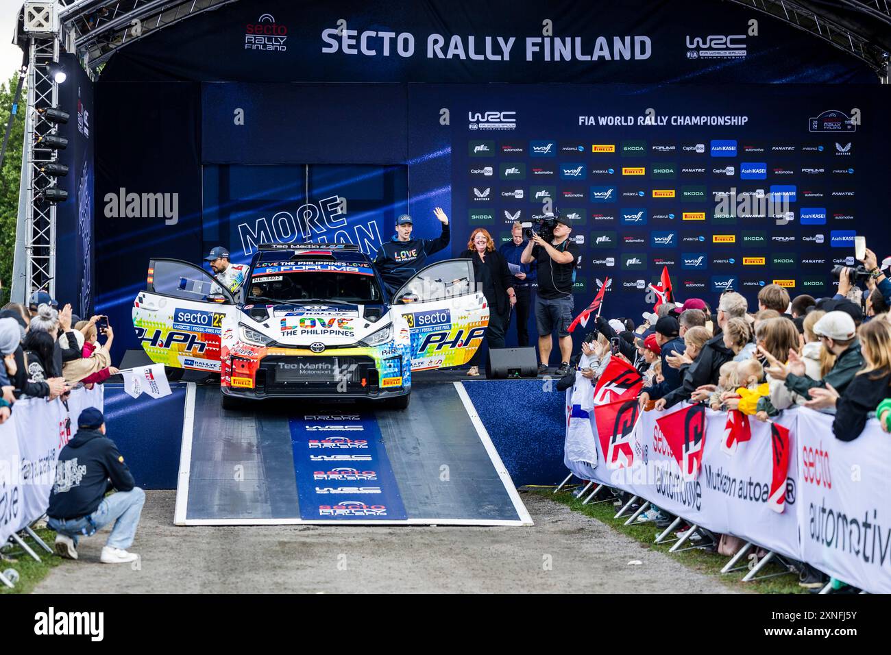 SOLANS Jan, Toyota Yaris Rally2, portrait during the Rally, Finland. , .  WRC World Rally Car Championship, from