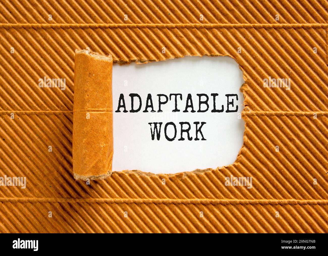 Adaptable work symbol. Concept words Adaptable work on beautiful white ...