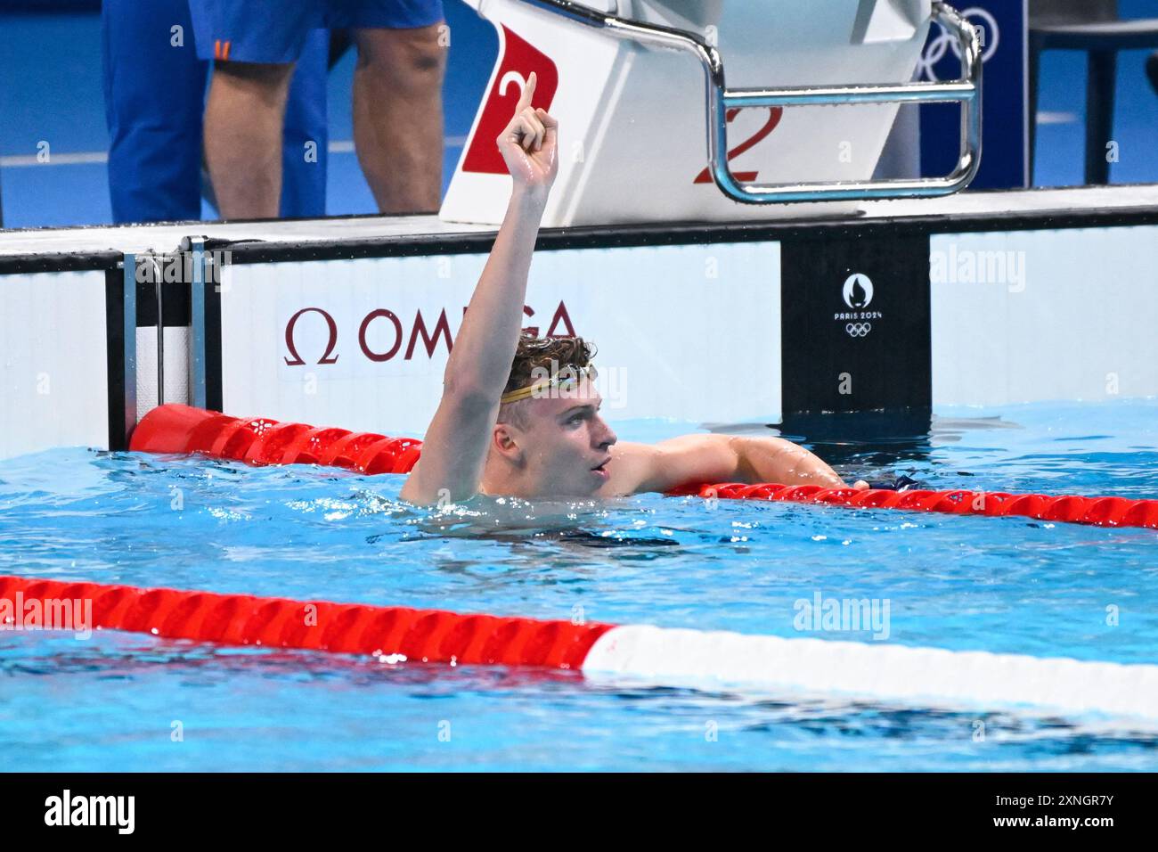 Leon Marchand ( FRA ) Gold medal, Swimming, Men's 200m Breaststroke