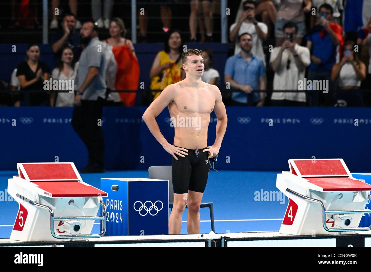 Leon Marchand ( FRA ) Gold medal, Swimming, Men's 200m Breaststroke
