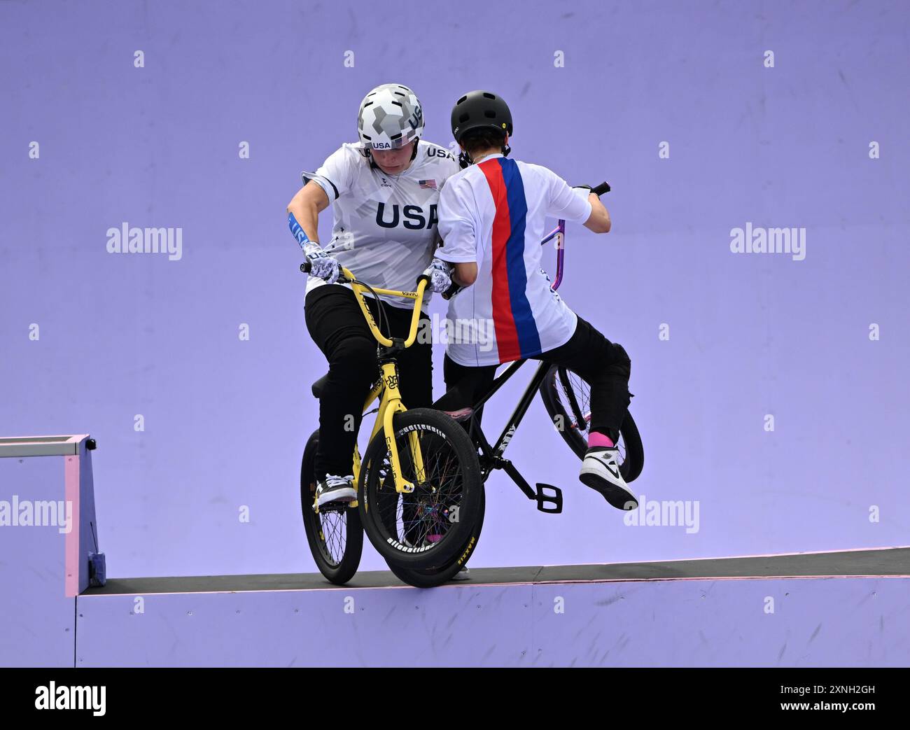 ParisFrance, July 31, 2024, Paris Olympic Games, BMXbike competition at the 2024 Olympics