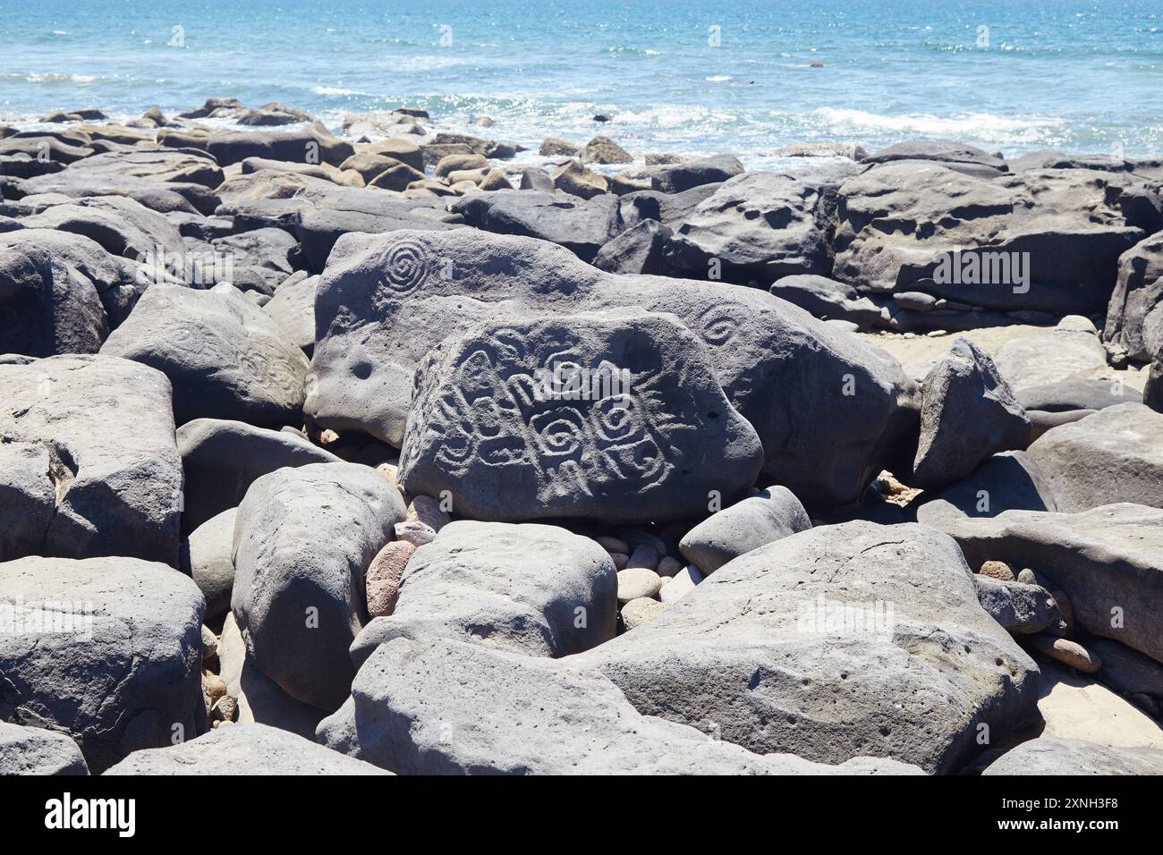 Lab Rada's Las Labradas, the Mysterious Seaside Petroglyphs of Sinaloa Stock Photo ...