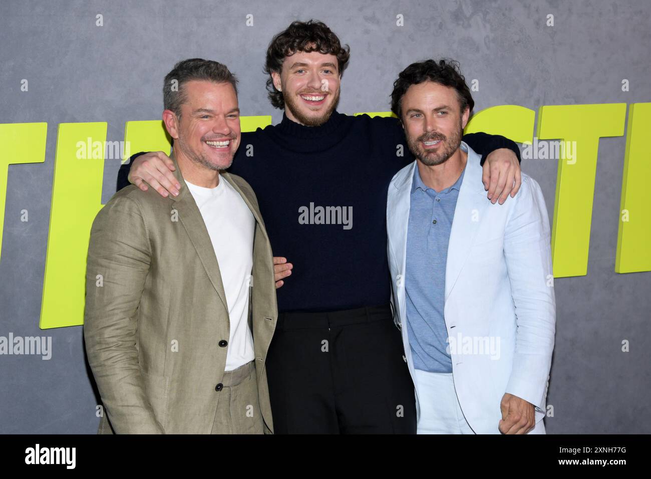 New York, USA. 31st July, 2024. Matt Damon, Jack Harlow and Casey