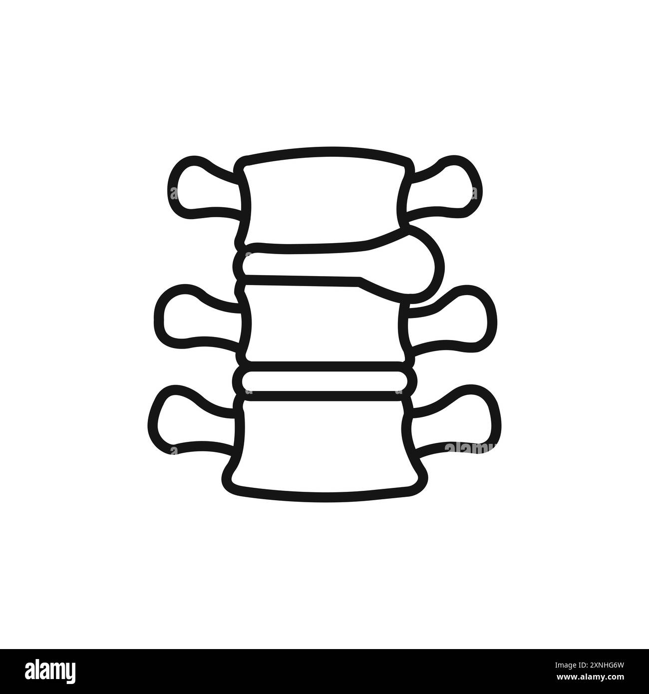 Hernia icon linear vector graphics sign or symbol set for web app ui Stock Vector