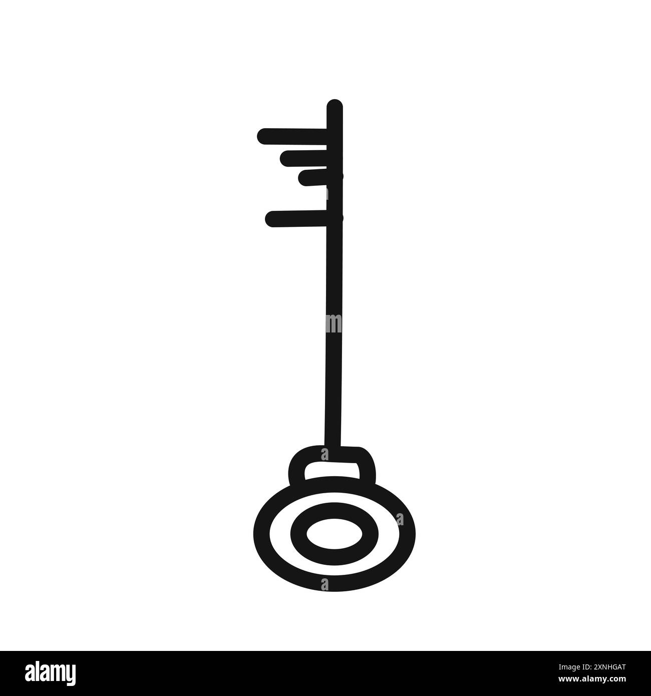 Magic Key icon linear vector graphics sign or symbol set for web app ui ...