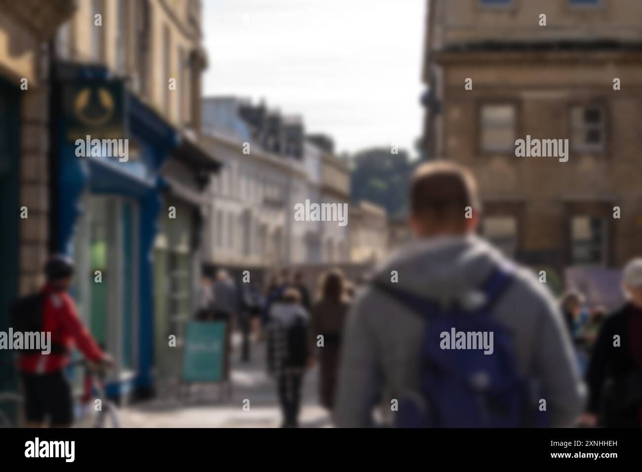 Blurry pedestrians storefront hi-res stock photography and images - Alamy