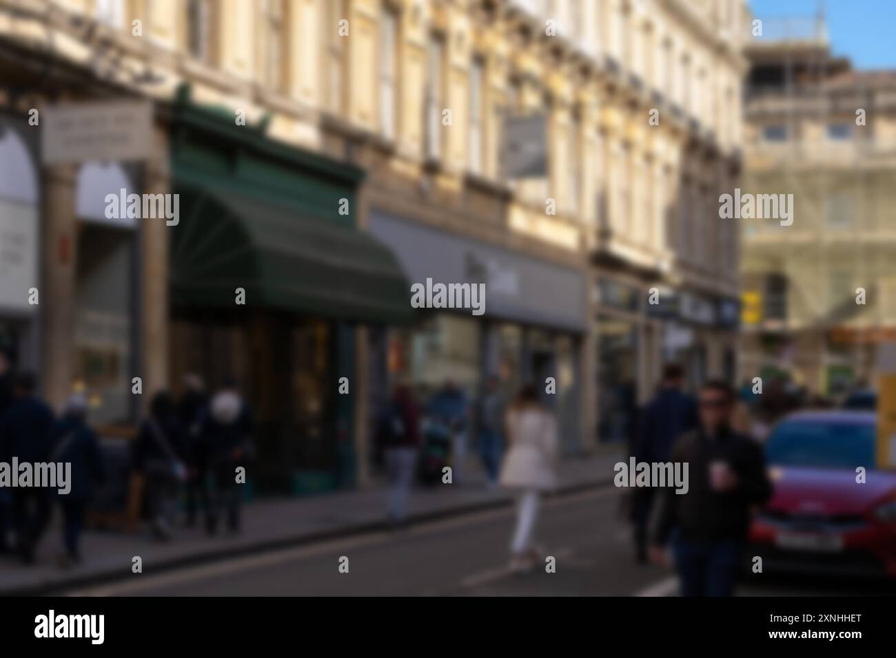 Blurry pedestrians storefront hi-res stock photography and images - Alamy