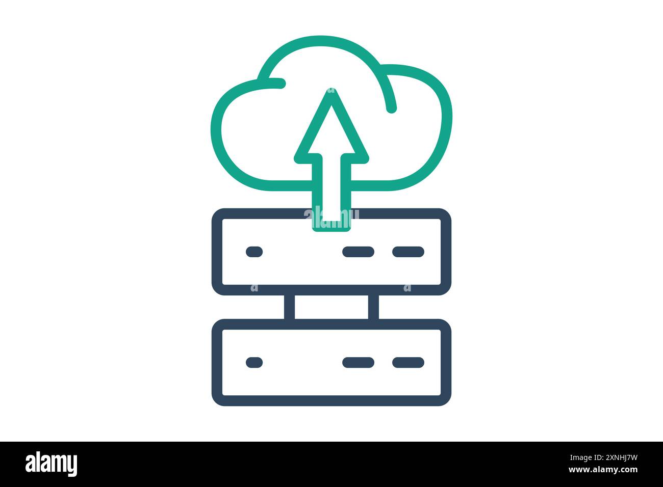 Server icon. icon related to host. line icon style. data analytics ...