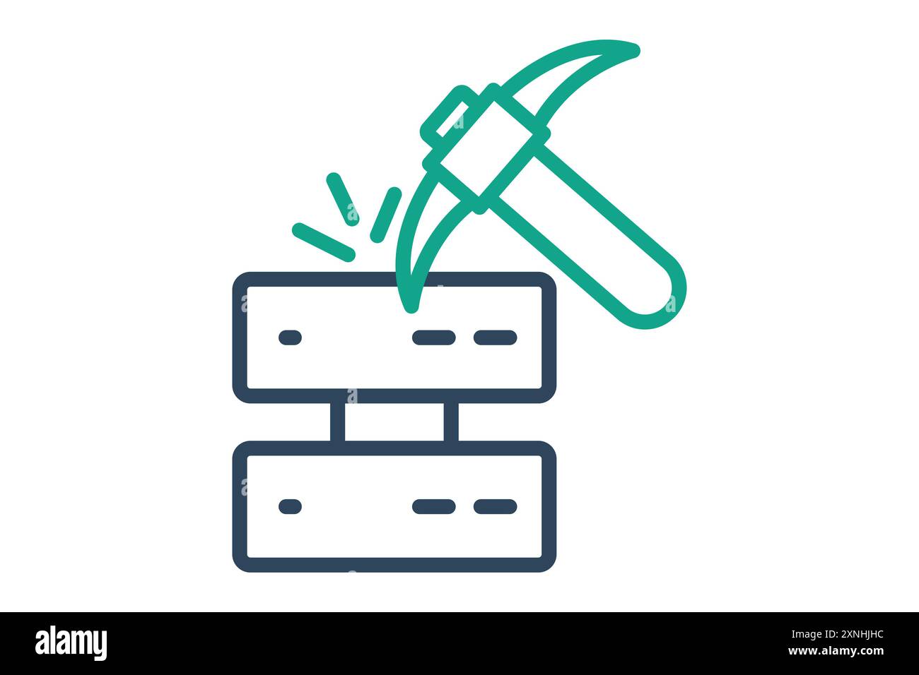 Data mining icon. icon related to discover. line icon style. data analytics elements vector illustration Stock Vector