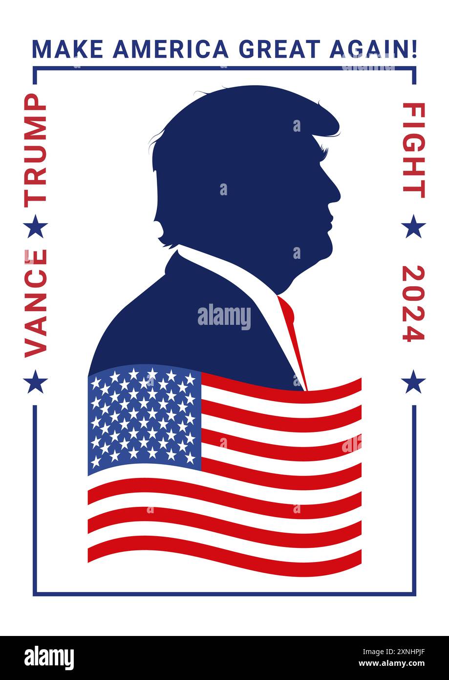 Poster Donald Trump election campaign slogan Make America Great Again Stock Photo Alamy