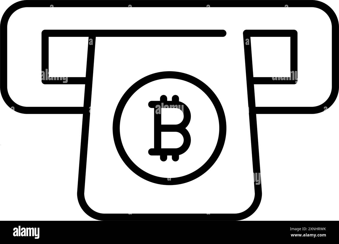 Atm bitcoin Stock Vector Images - Alamy