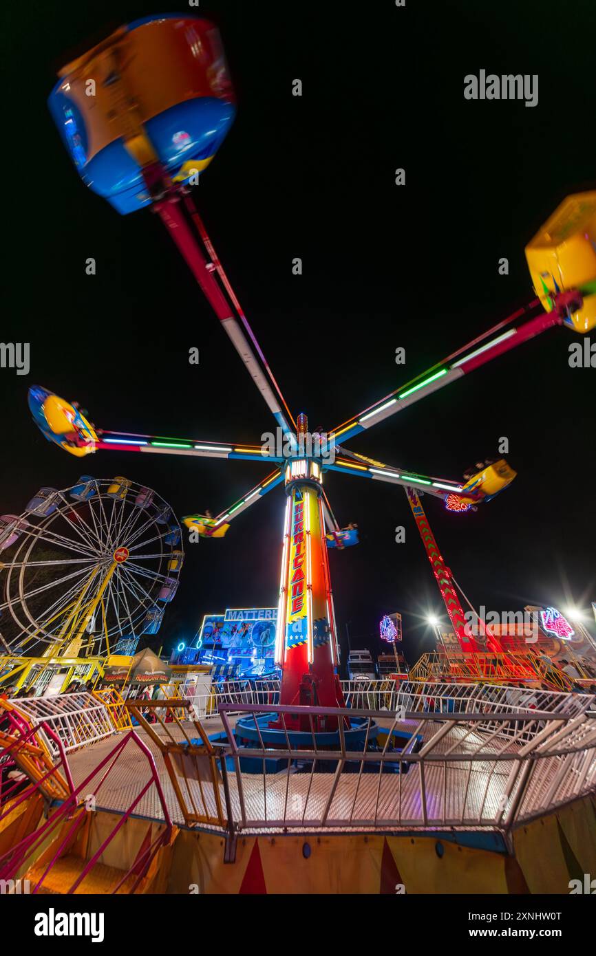 Thrill ride at the 2024 Royal Darwin Show Stock Photo - Alamy