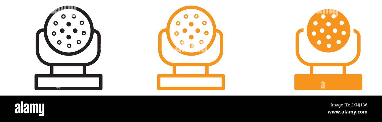 laser lamp icon web design logo set collection in flat vector Stock Vector