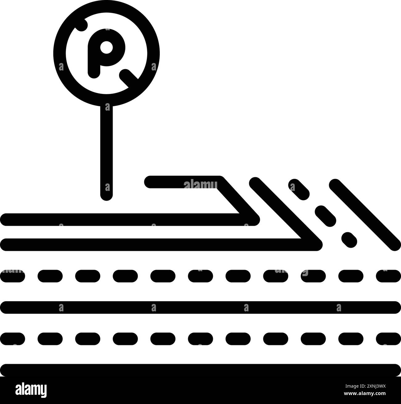 No parking zone Black and White Stock Photos & Images - Alamy